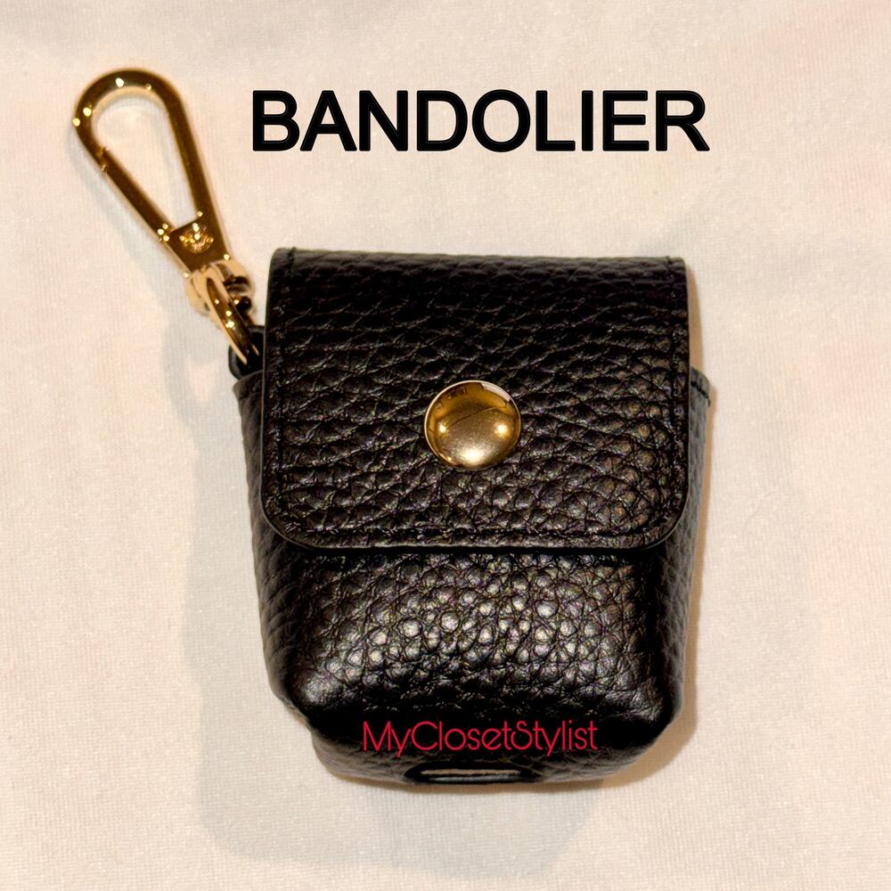 BANDOLIER Black Pebbled Leather airPods Case OG ORIGINAL Version Hard to Get!